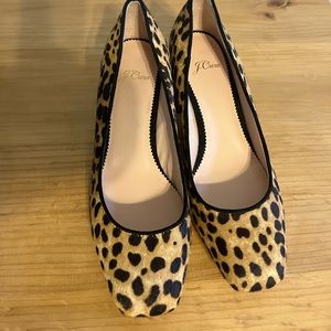 Leopard print heels J Crew brand